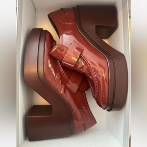 Robert Clergerie size 40 100mm Netta Platform Loafers